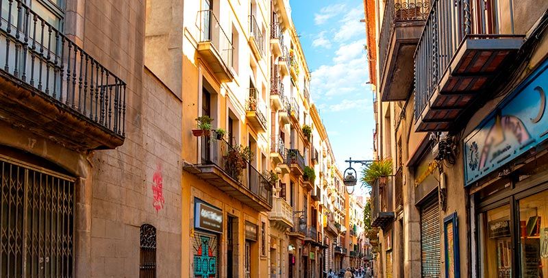 Panorámica del barrio del born 