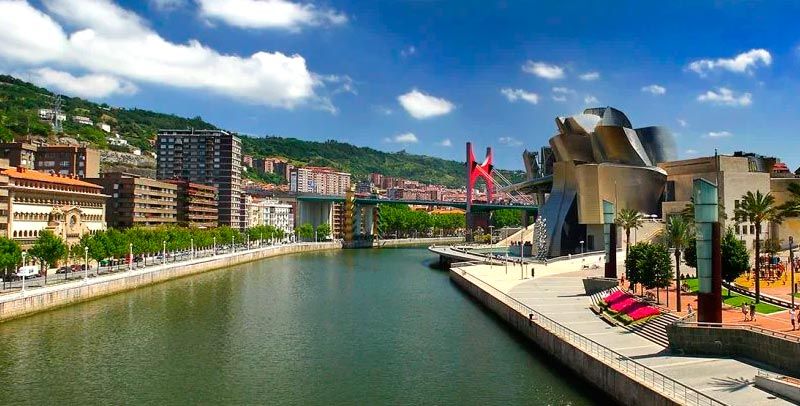 Panorámica ria de bilbao 
