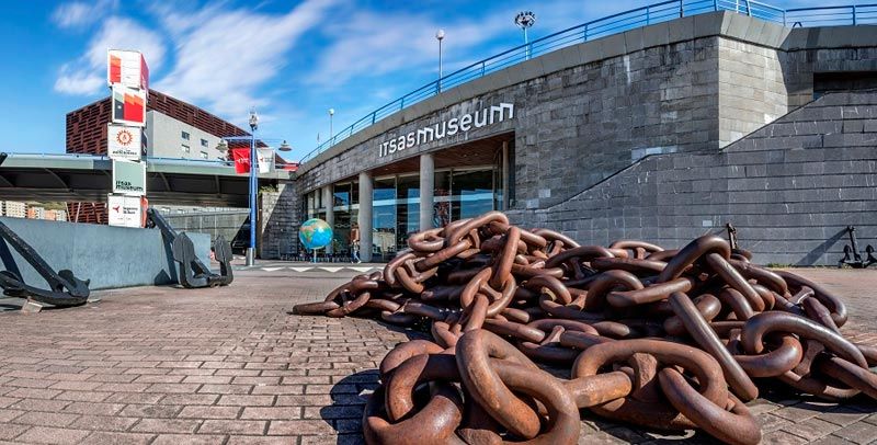 Panorámica del museo maritimo itsasmuseum bilbao
