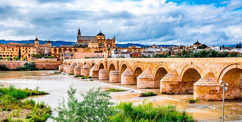 panorámica del puente romano 