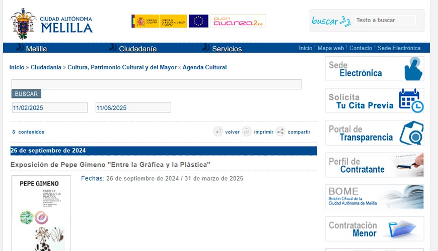 web ocio de melilla