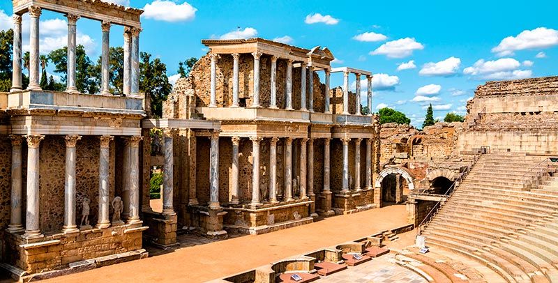 panorámica del Teatro Romano de Mérida