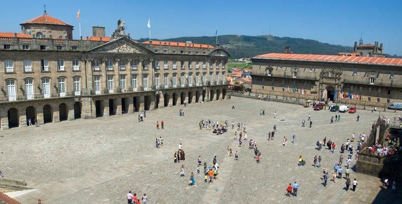 Panorámica de la plaza del obradoiro