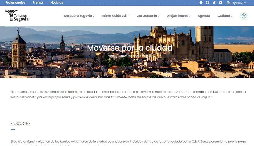 web transporte público segovia