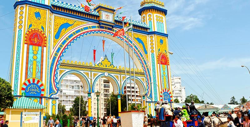 Panorámica de la feria de abril
