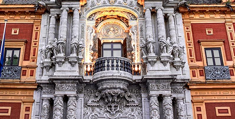 Panorámica del museo de bellas artes de sevilla