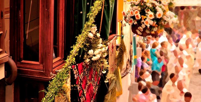 Panorámica de la procesión del corpus chisti