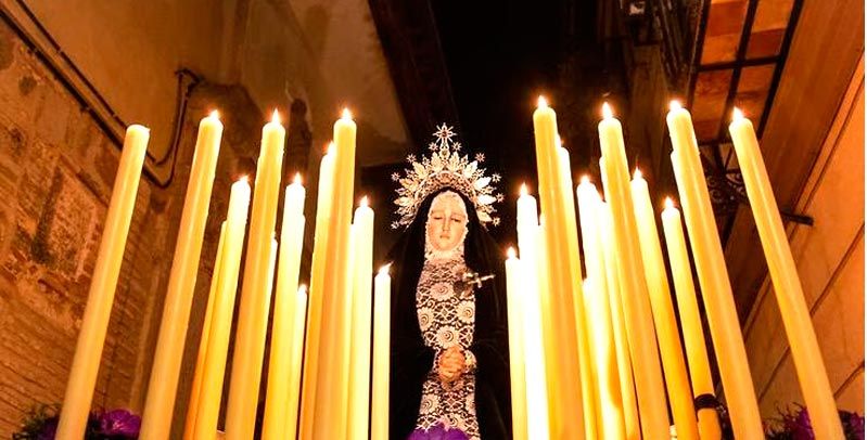 Panorámica de la procesión de la semana santa