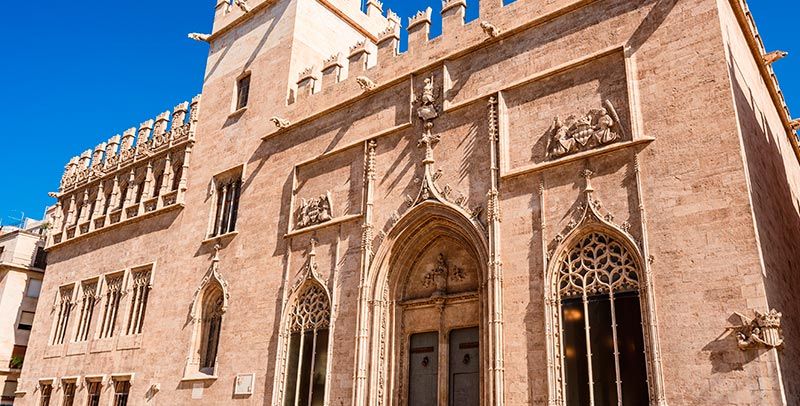 Panorámica de la lonja de la seda 