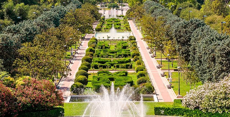 Panorámica del parque grande josé antonio Labordeta